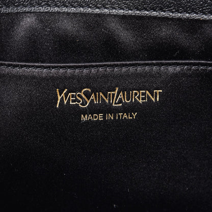 Saint Laurent Calfskin Monogram Large Belle De Jour Clutch Black 6 of 6
