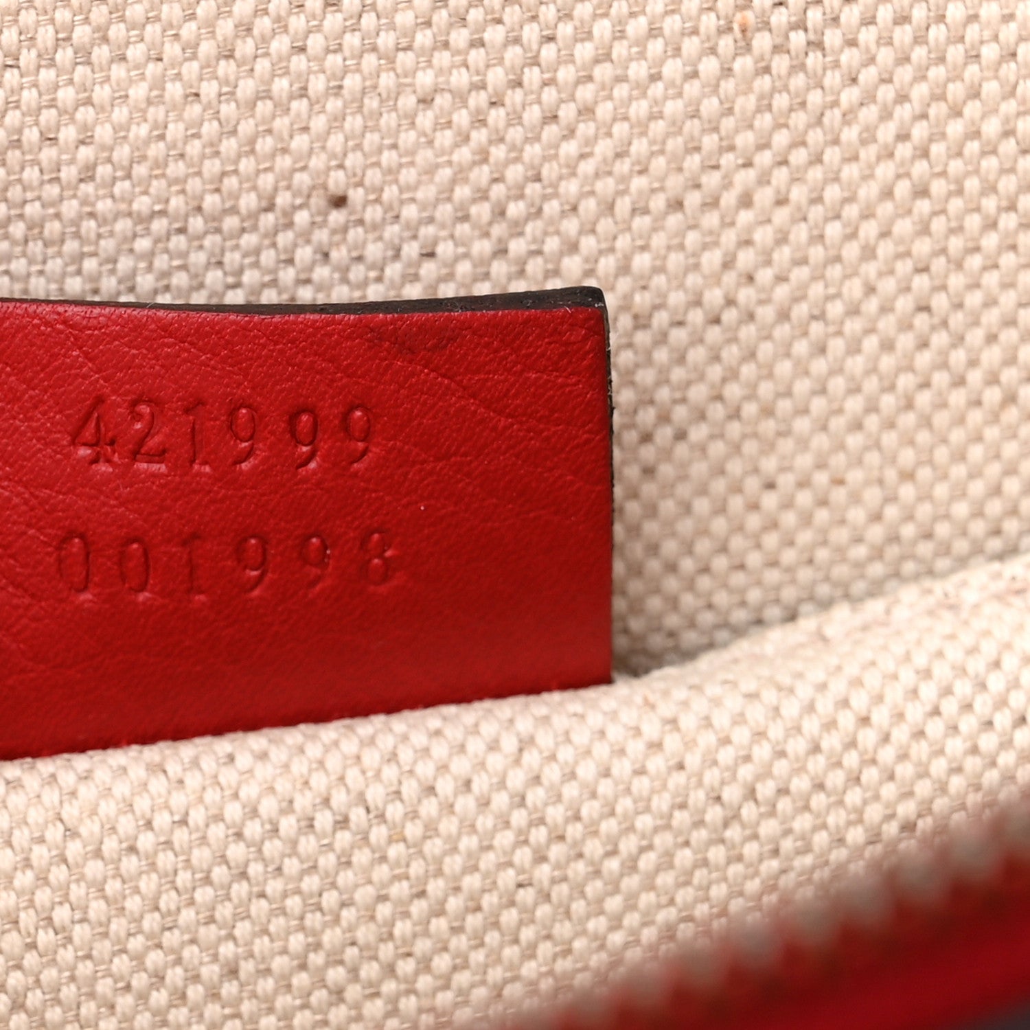 Gucci Moon Calfskin Web Large Dionysus Bamboo Top Handle Bag Hibiscus Red 7 of 15