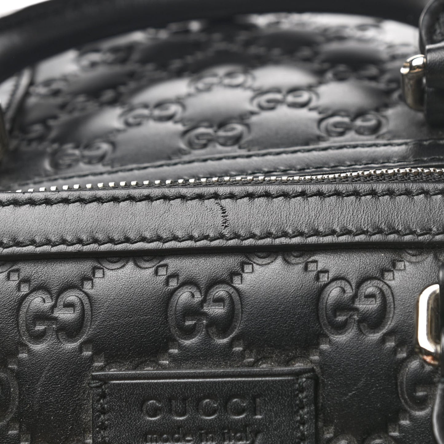 Guccissima Signature Large Duffle Black