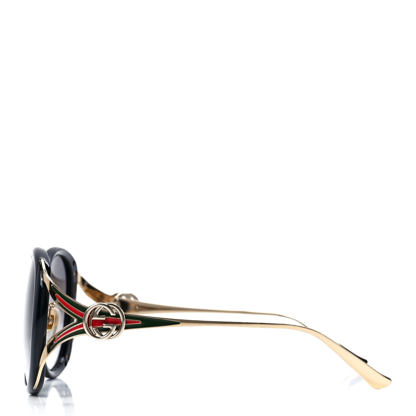 Round Frame Injected GG0226S Sunglasses Black