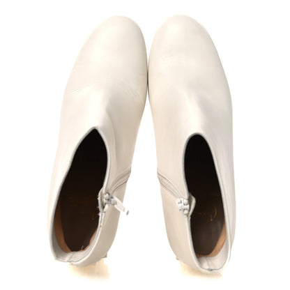 Christian Louboutin Smooth Calfskin Suzi Folk 85 Ankle Boots 38 White 2 of 11