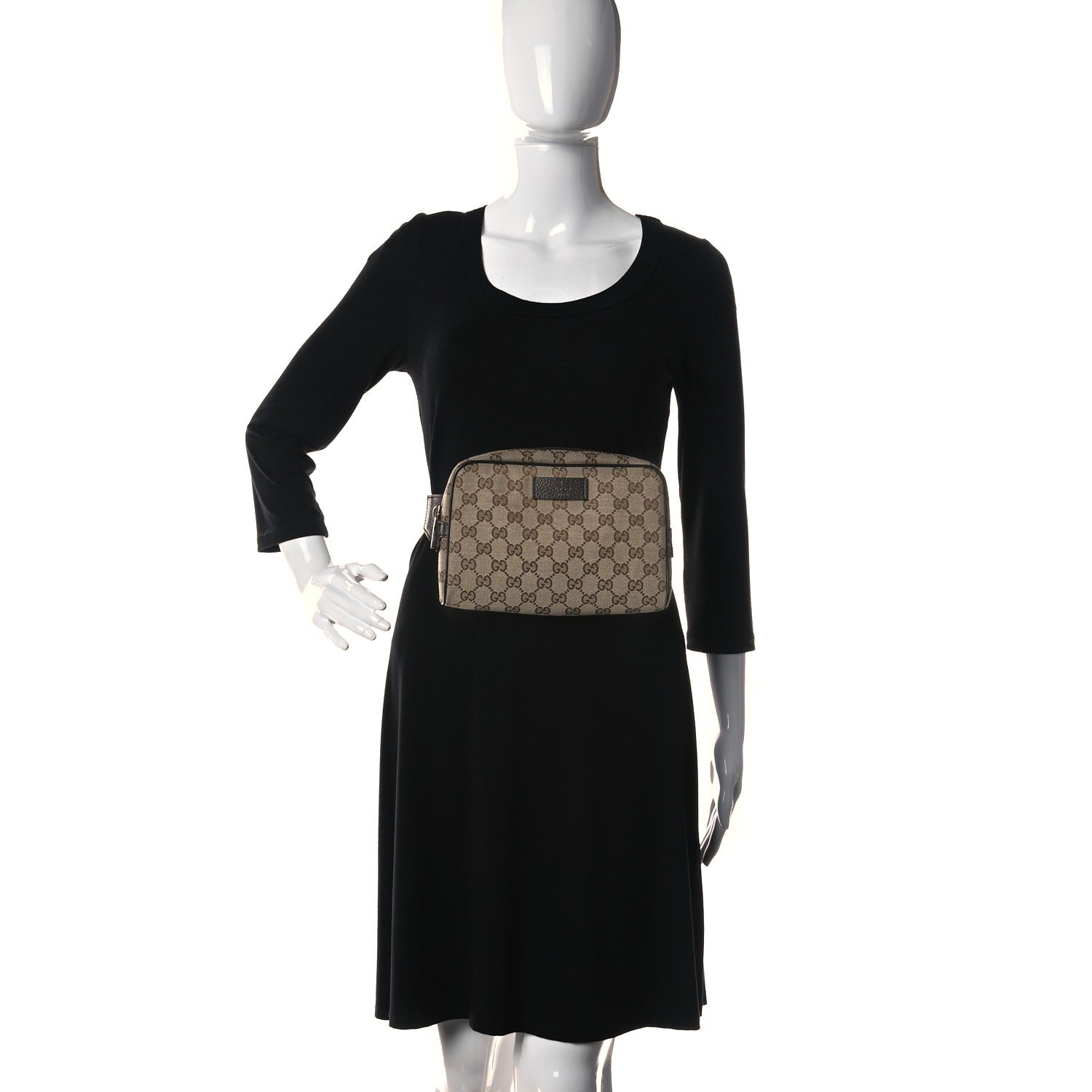 Gucci Monogram Belt Bag Dark Brown 2 of 9