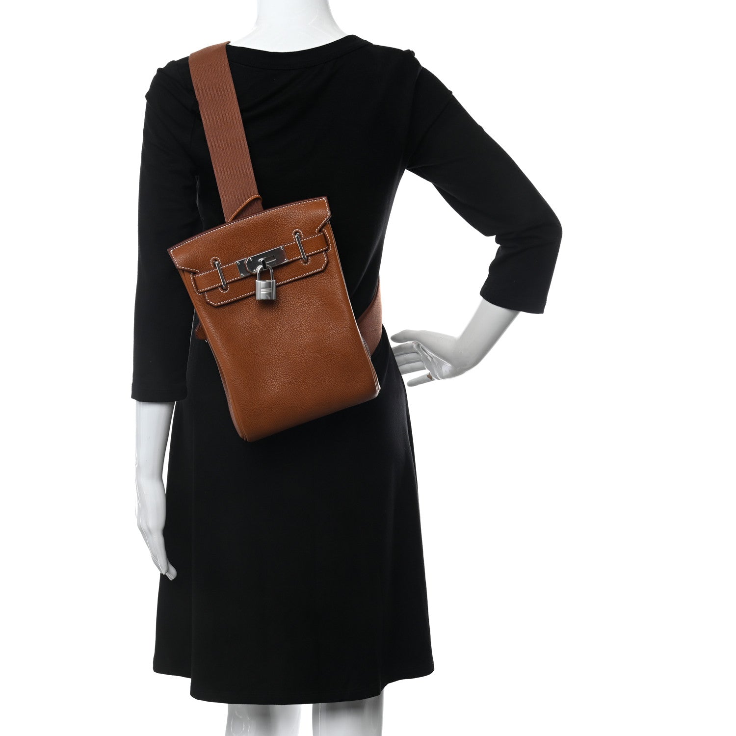 Hermes Natural Barenia Faubourg Hac A Dos PM Backpack Fauve 3 of 10
