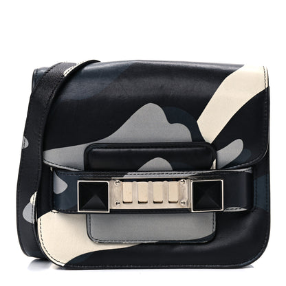 Proenza Schouler Calfskin Camouflage Tiny PS11 Classic Shoulder Bag Black 1 of 14