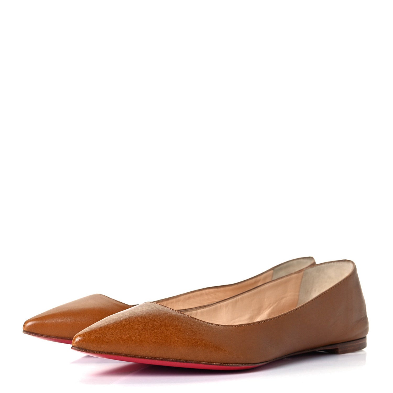 Christian Louboutin Shiny Nappa Ballalla Flats 36.5 Safari 5 of 9