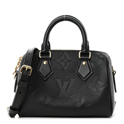 Louis Vuitton Empreinte Monogram Giant Speedy Bandouliere 20 Black 1 of 10