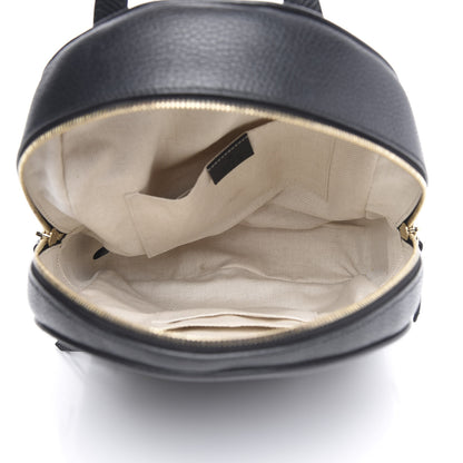 Gucci Pebbled Calfskin Soho Chain Backpack Black 5 of 10