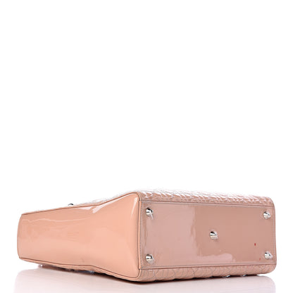 Christian Dior Patent Cannage Large Lady Dior Light Pink 5 of 13