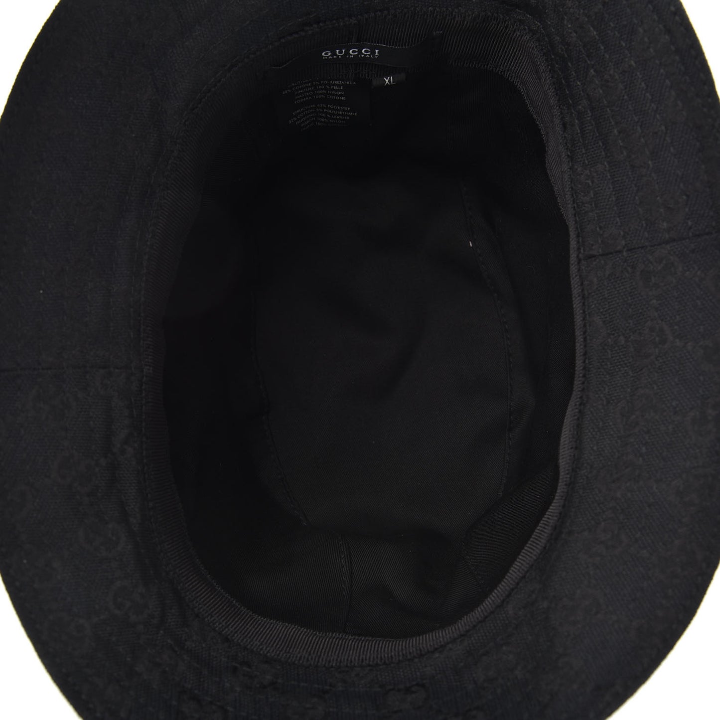 Monogram Web Bucket Hat XL Black