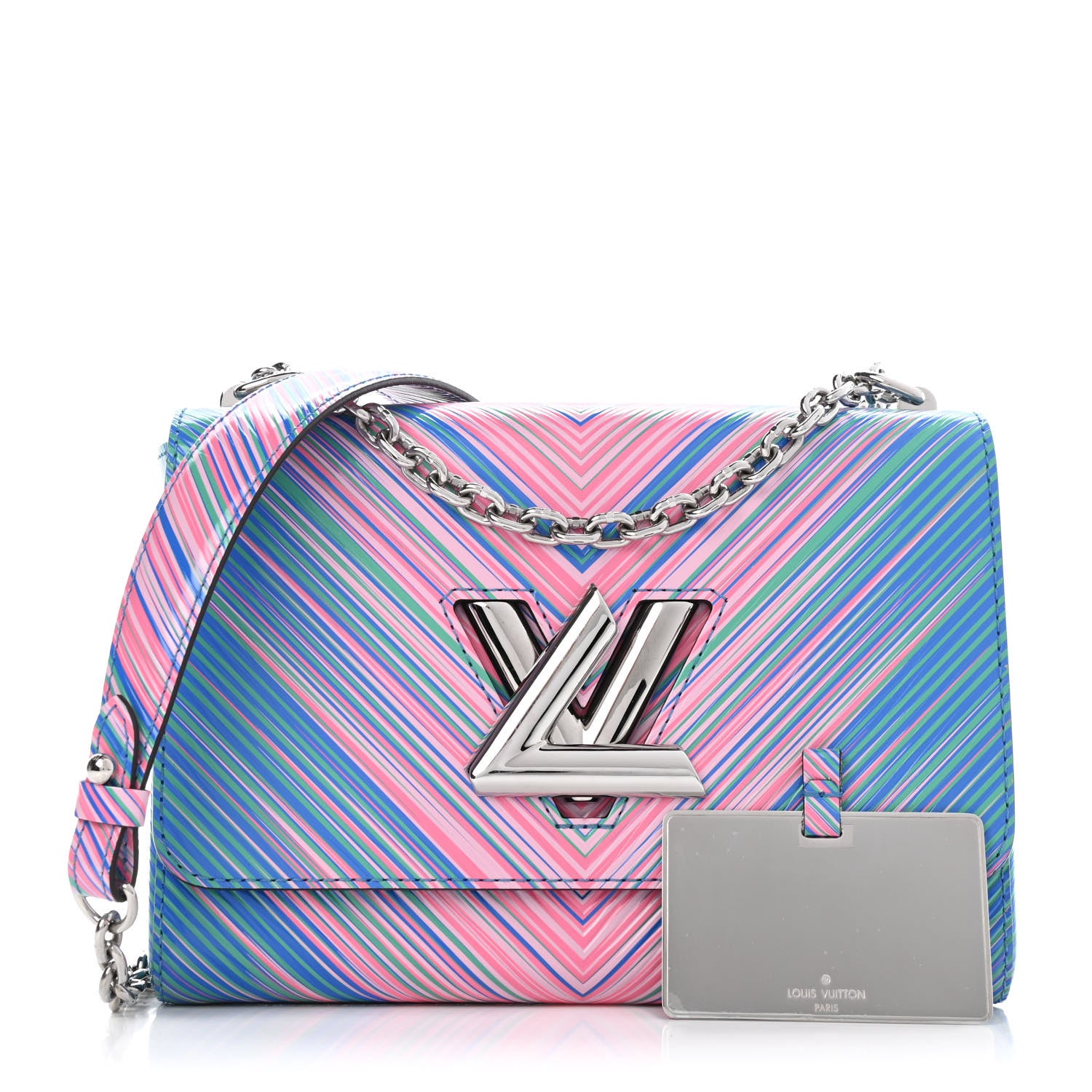 Louis Vuitton Epi Tropical Twist Shoulder Bag MM Blue Rose 1 of 4