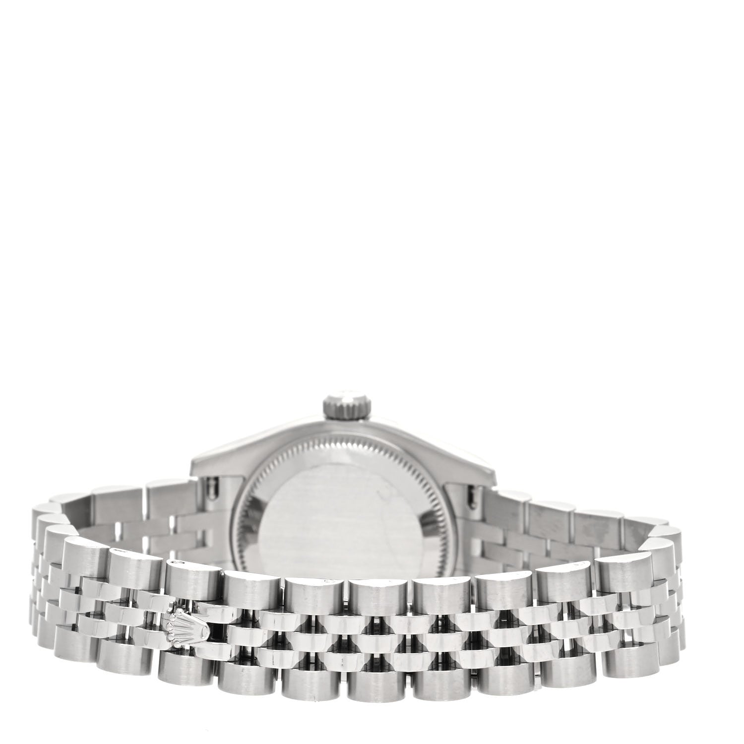 Rolex Stainless Steel 18K White Gold Black Mother of Pearl 26mm Oyster Perpetual Datejust Watch Roman 179174 3 of 5