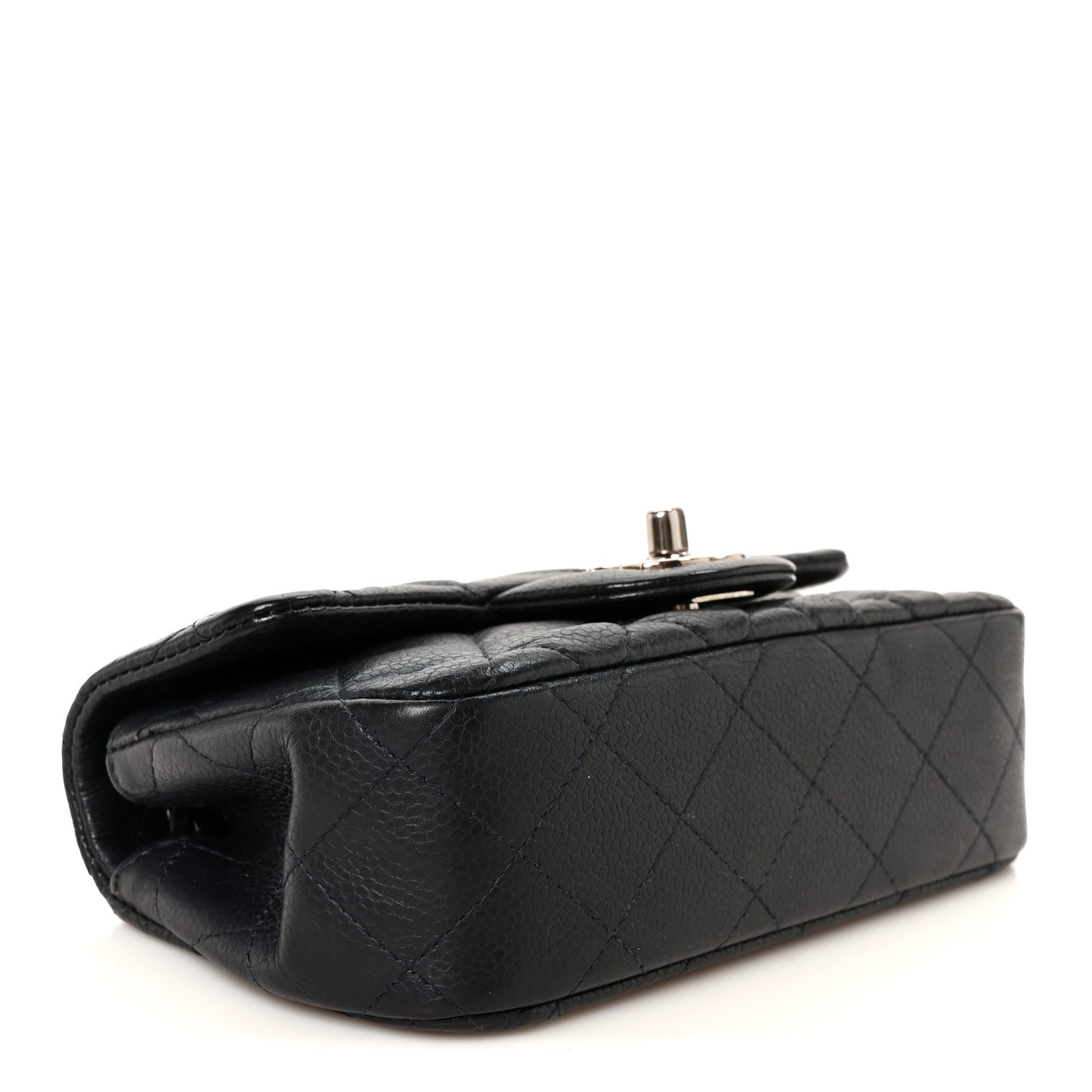 Caviar Quilted Extra Mini Flap Blue