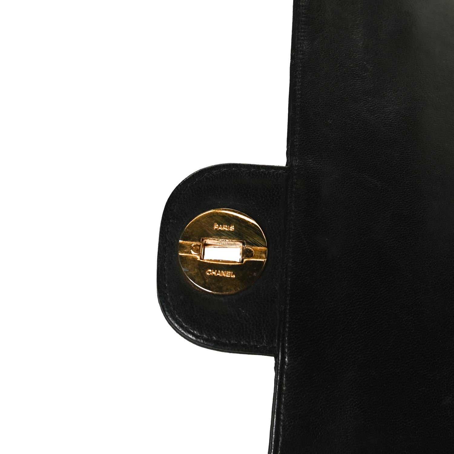 Chanel Lambskin Quilted Medium Double Flap Bijoux Chain Black 7 of 12
