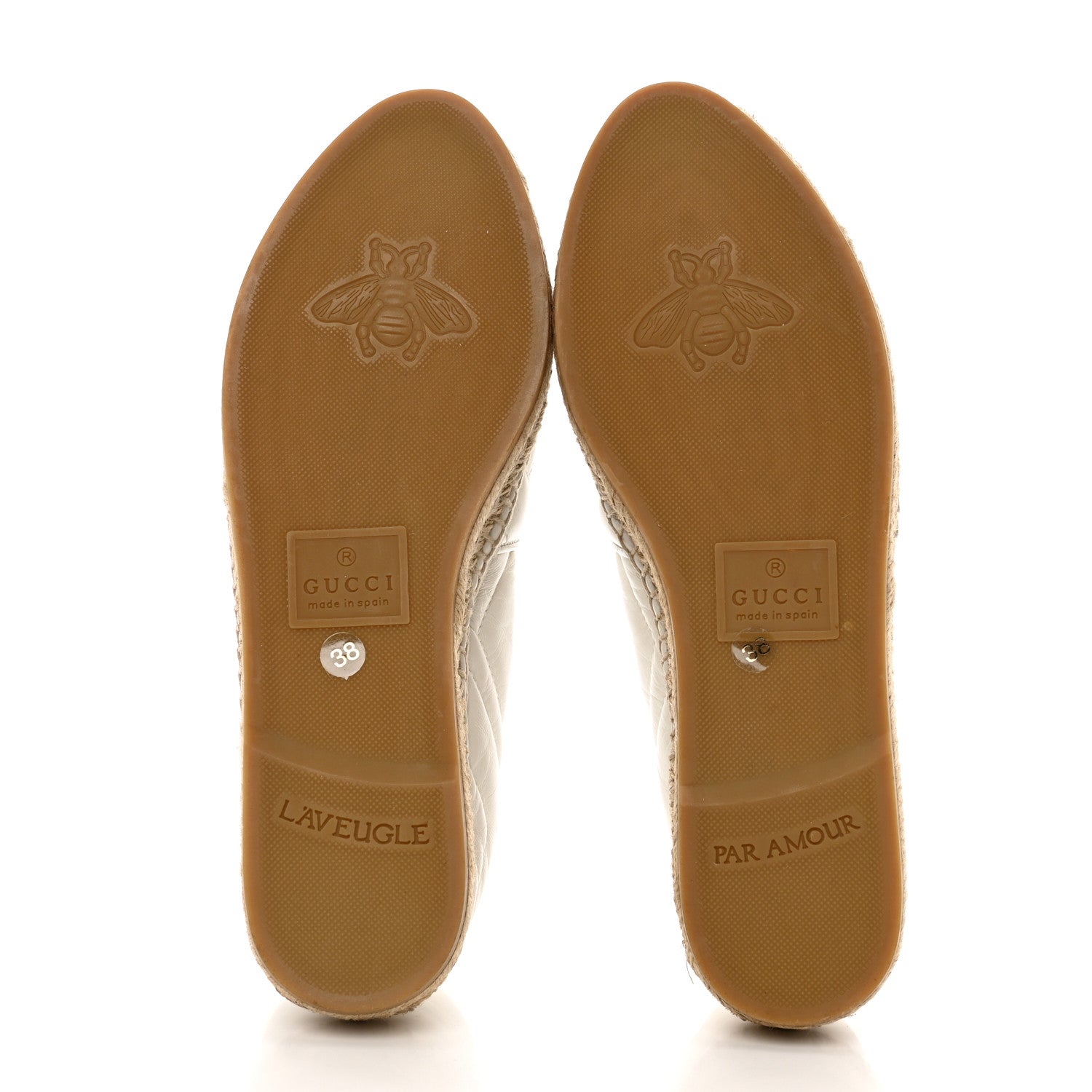 Gucci Nappa Matelasse GG Marmont Espadrilles 38 Great White 5 of 9