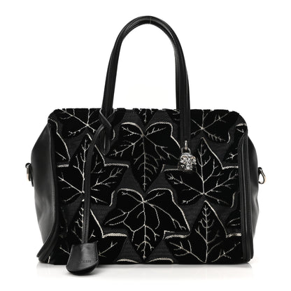 Alexander McQueen Velvet Shopper Tote Black 1 of 9