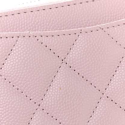 Chanel Caviar Quilted Zip Coin Purse Light Pink 8 of 8