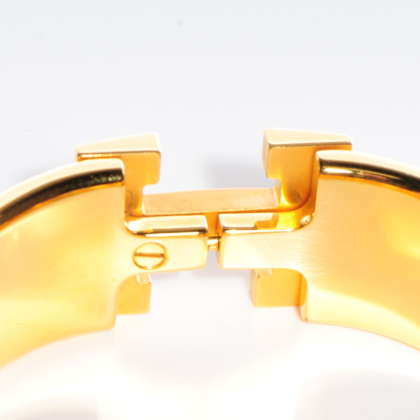 Enamel Wide Clic Clac H Bracelet PM Orange