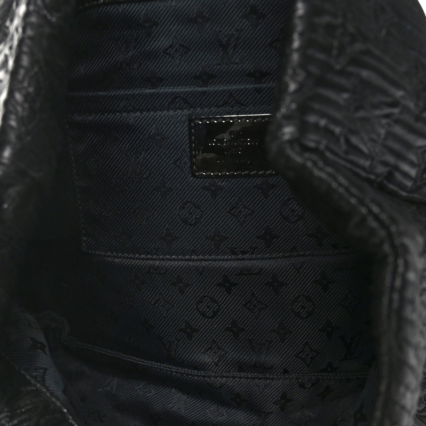 Jacquard Quilted Monogram Altair Clutch Black Black