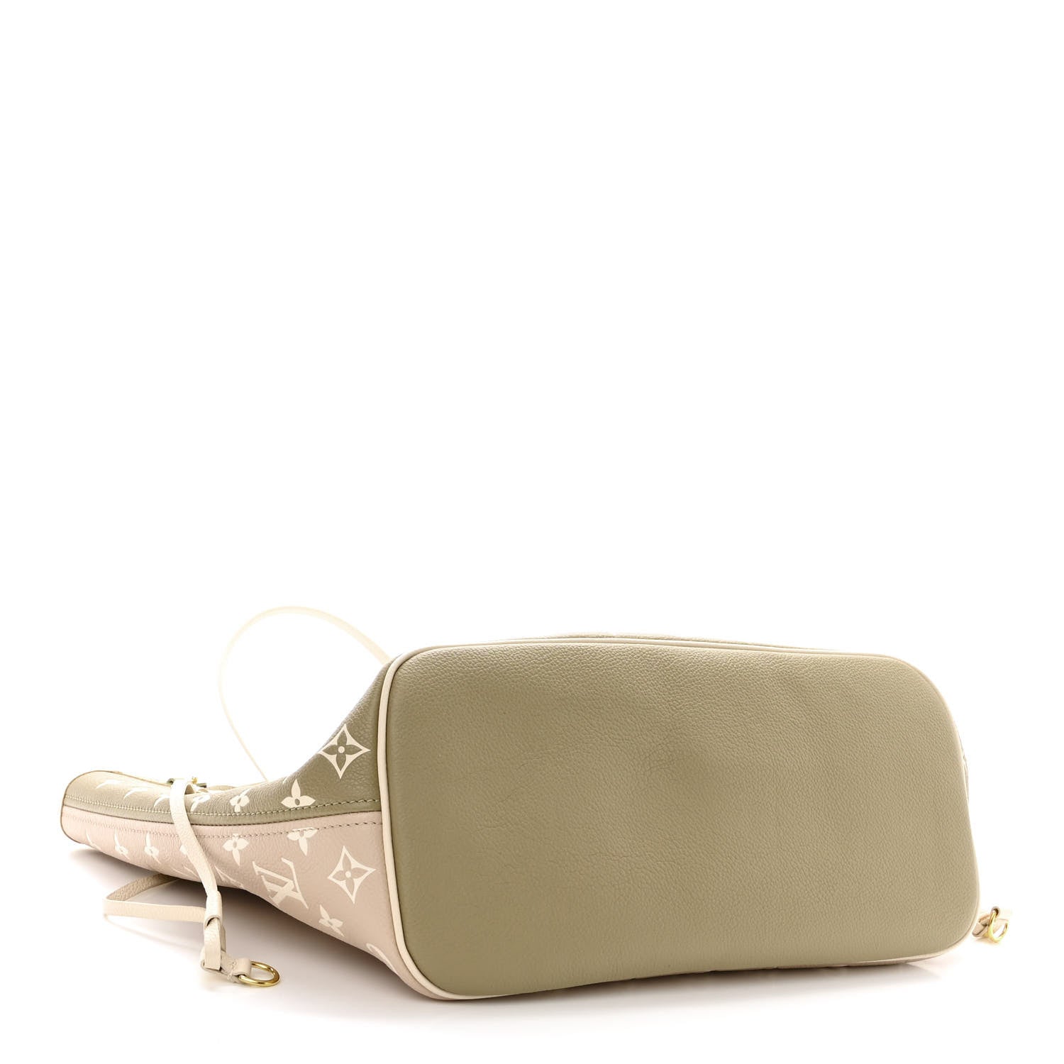 Louis Vuitton Empreinte Monogram Spring In The City Neverfull MM Kaki Beige Cream 4 of 9