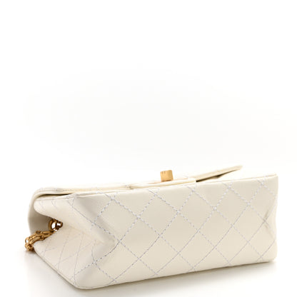 Chanel Aged Calfskin Quilted 2.55 Reissue Mini Flap White 4 of 13