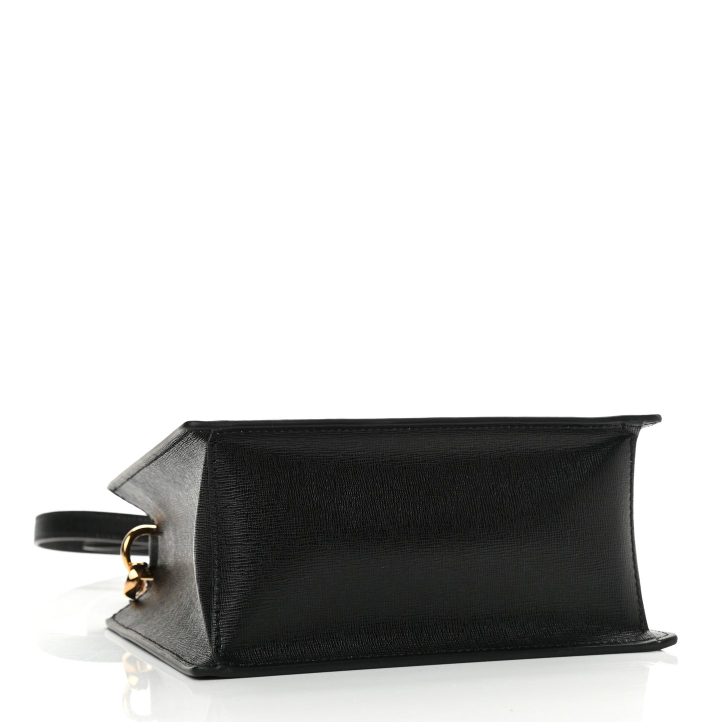 Saffiano Virtus Top Handle Shoulder Bag Black