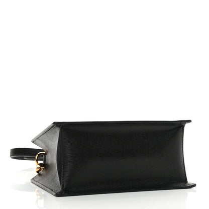 Versace Saffiano Virtus Top Handle Shoulder Bag Black 4 of 7