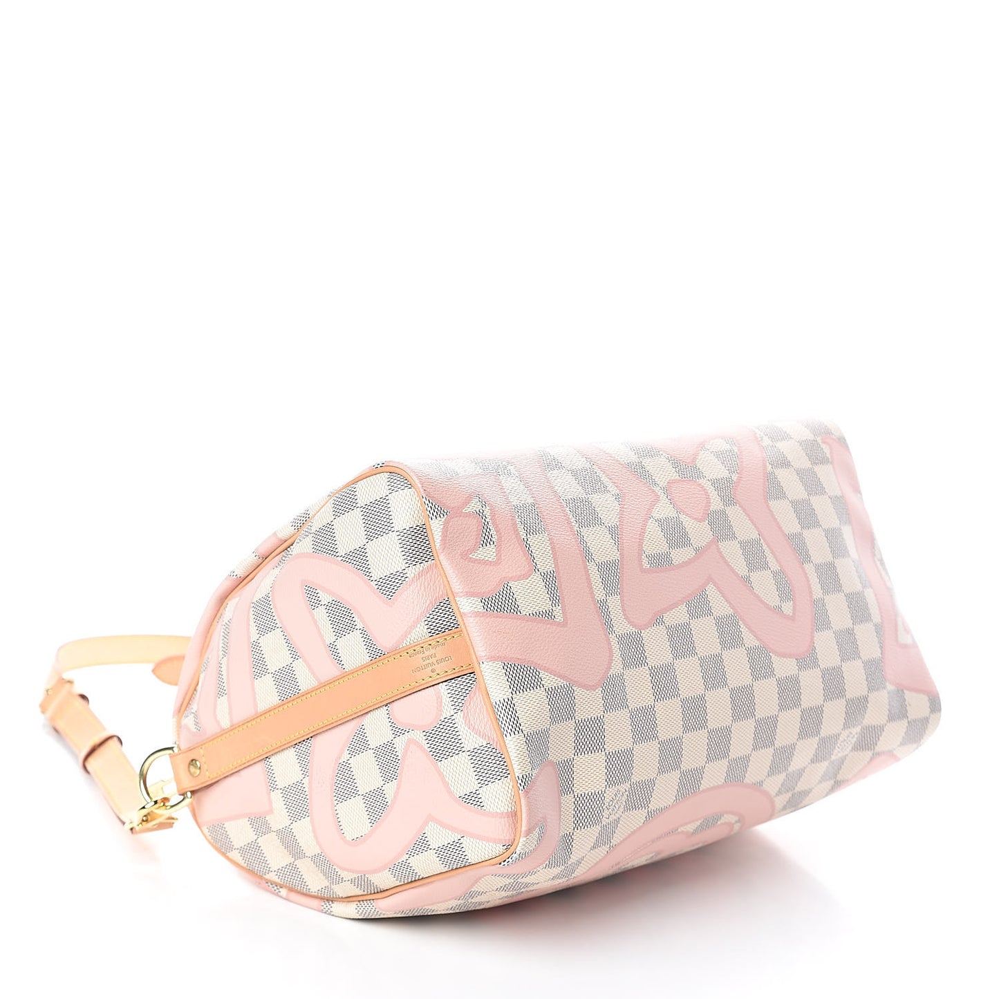 Damier Azur Tahitienne Speedy Bandouliere 30 Rose Ballerine
