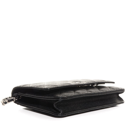 Chanel Caviar Quilted Wallet On Chain WOC Black 4 of 9