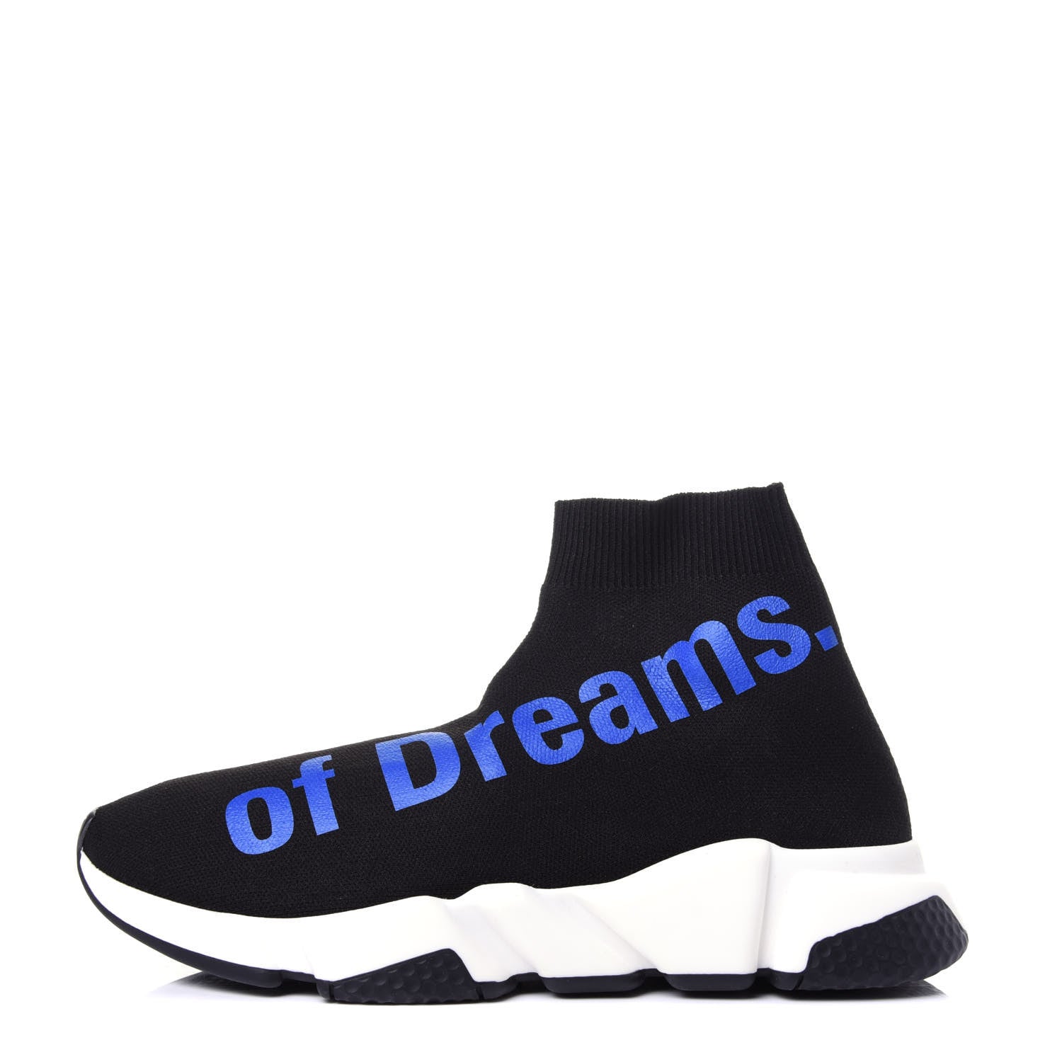 Balenciaga Neoprene Knit Power of Dreams Womens Speed Sneakers 39 Black Bleu 1 of 9
