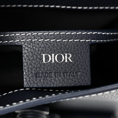 Christian Dior Grained Calfskin Mini Gallop Sling Bag Navy Blue 6 of 10