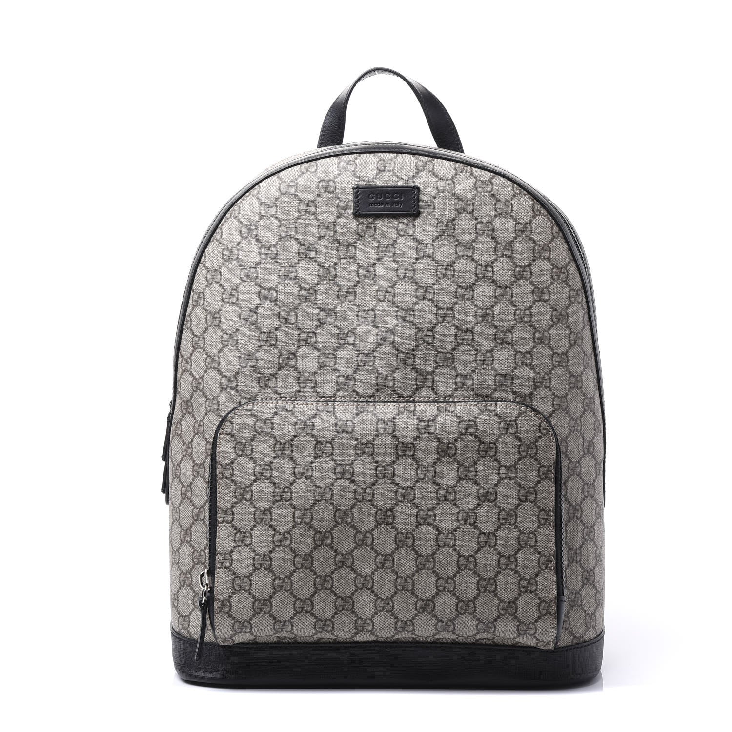 Gucci GG Supreme Monogram Medium Backpack Black 1 of 9