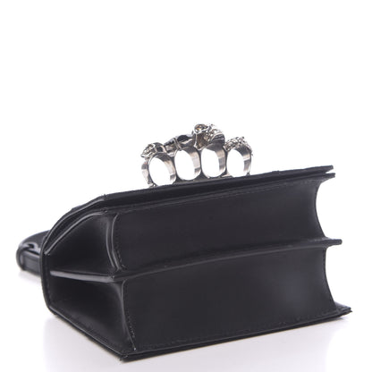 Alexander McQueen Denim Small Jeweled Knuckle Satchel Dark Denim 5 of 11