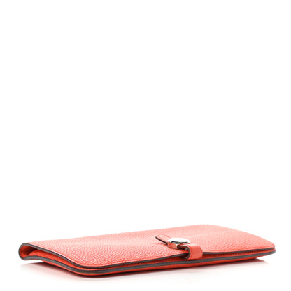 Hermes Togo Dogon Recto Verso Wallet Orange Poppy 4 of 7