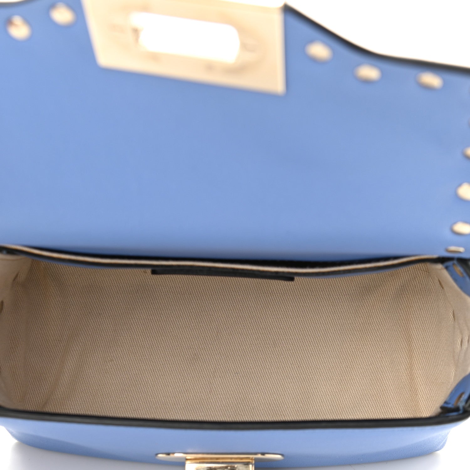 Valentino Garavani Vitello Mini Rockstud Crossbody Bag Angel 4 of 10