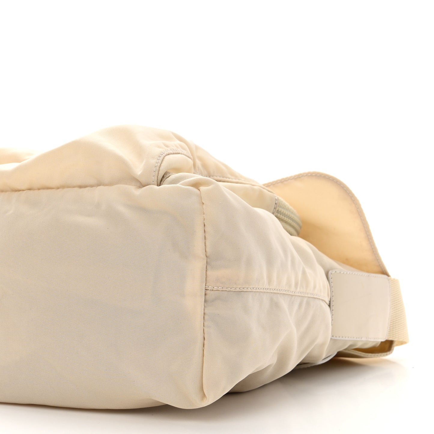 Nylon Vela Saffiano Single Buckle Messenger Shoulder Bag Deserto