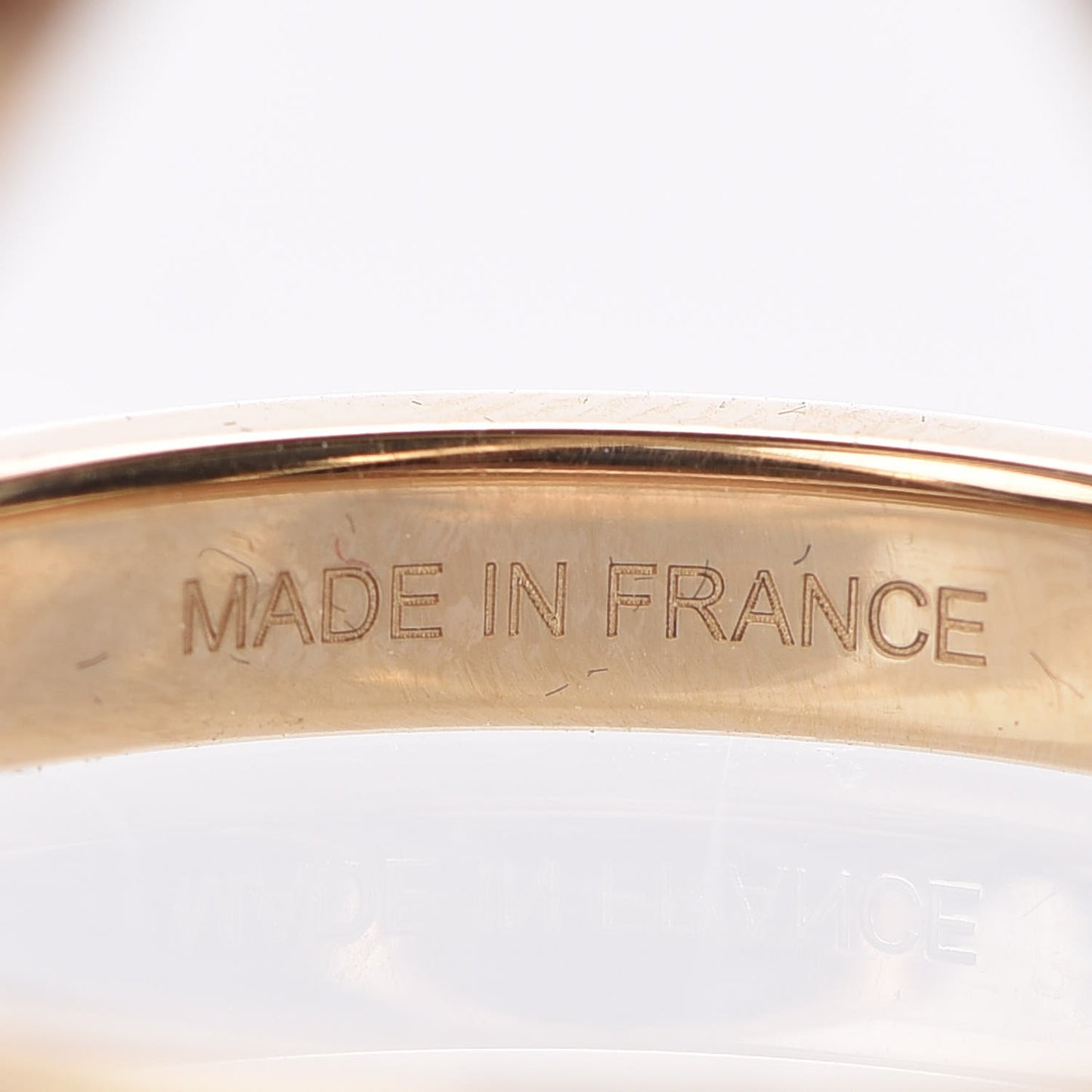 Permabrass Rose Gold Plated Trio Scarf Ring
