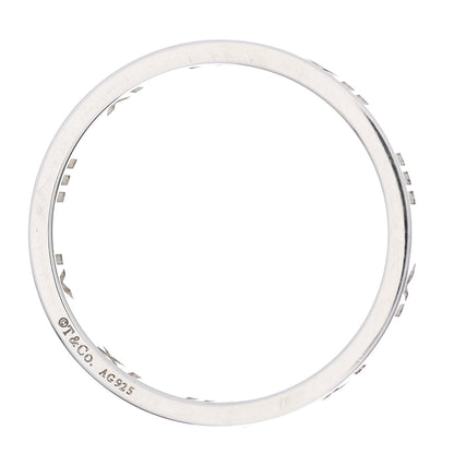 Tiffany Sterling Silver Narrow Atlas Pierced Ring 58 8.25 4 of 4