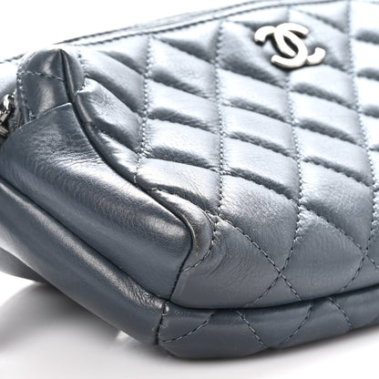 Chanel Calfskin Quilted Waist Bag Dark Grey 9 of 10