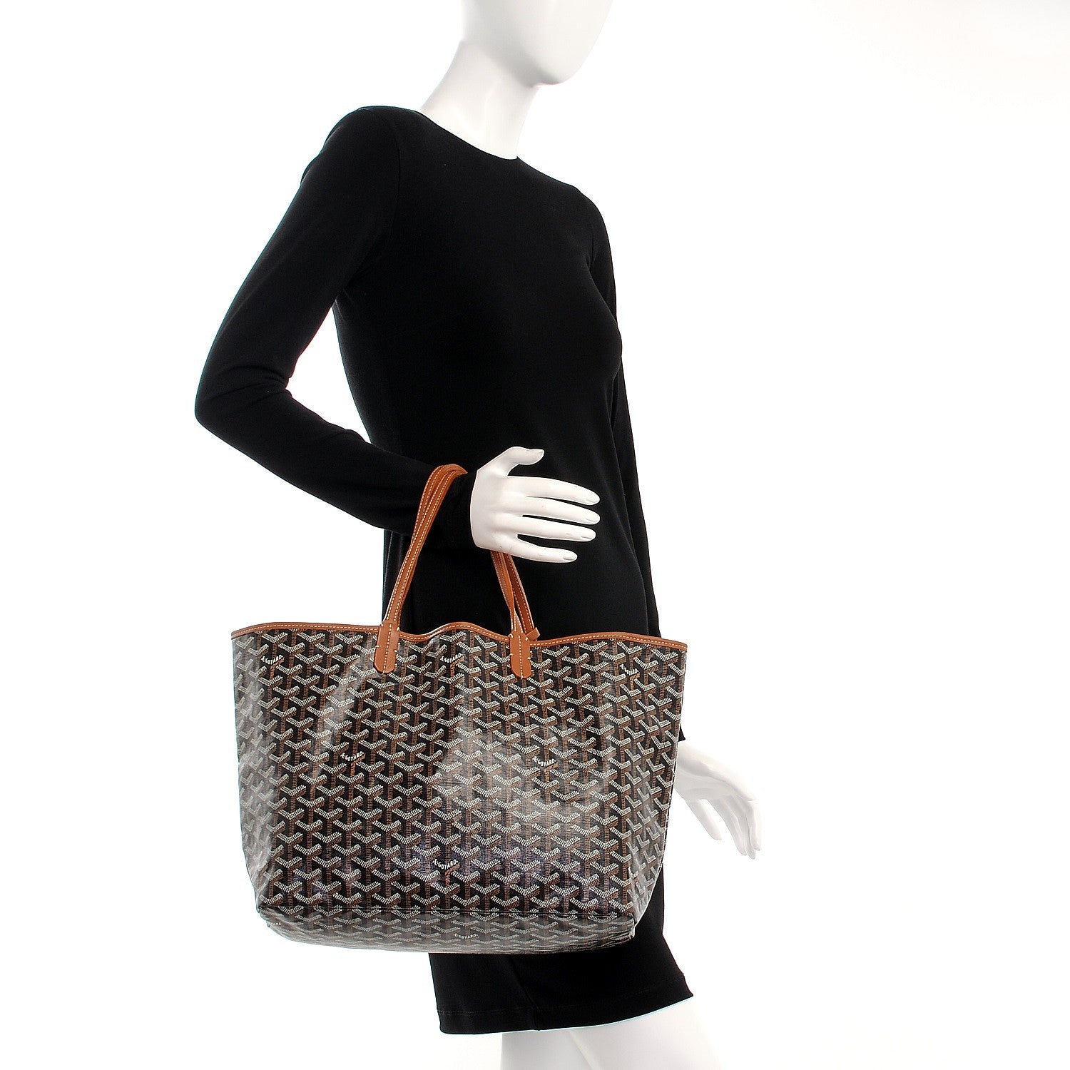 Goyard Goyardine Saint Louis PM Black Gold 2 of 8