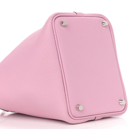 Hermes Taurillon Clemence Picotin Lock 18 PM Mauve Sylvestre 9 of 11