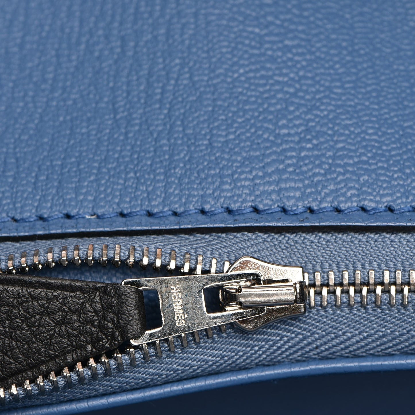Togo Birkin 35 Black Bleu Agate