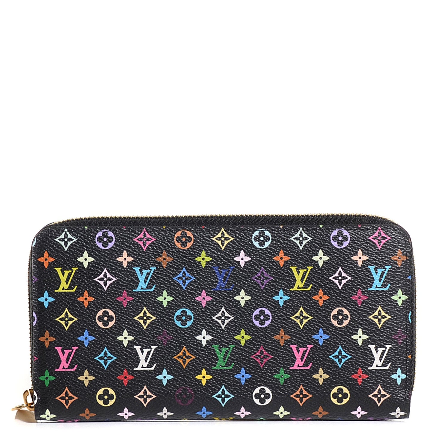 Monogram Multicolor Zippy Wallet Black Violet
