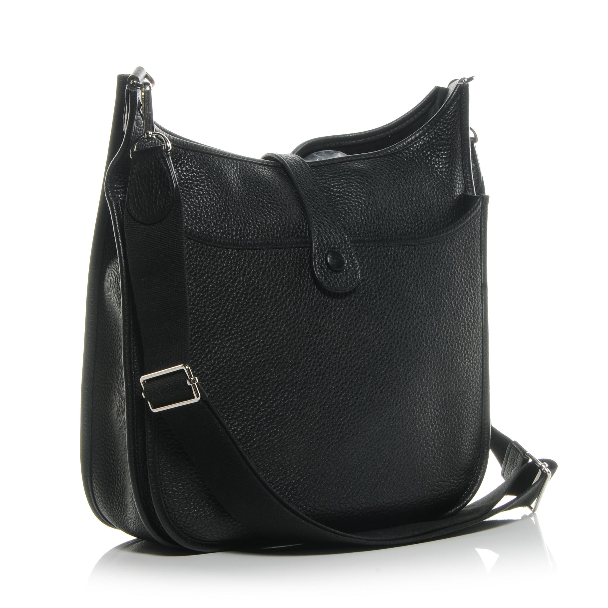 Hermes Taurillon Clemence Evelyne III GM Black 3 of 8