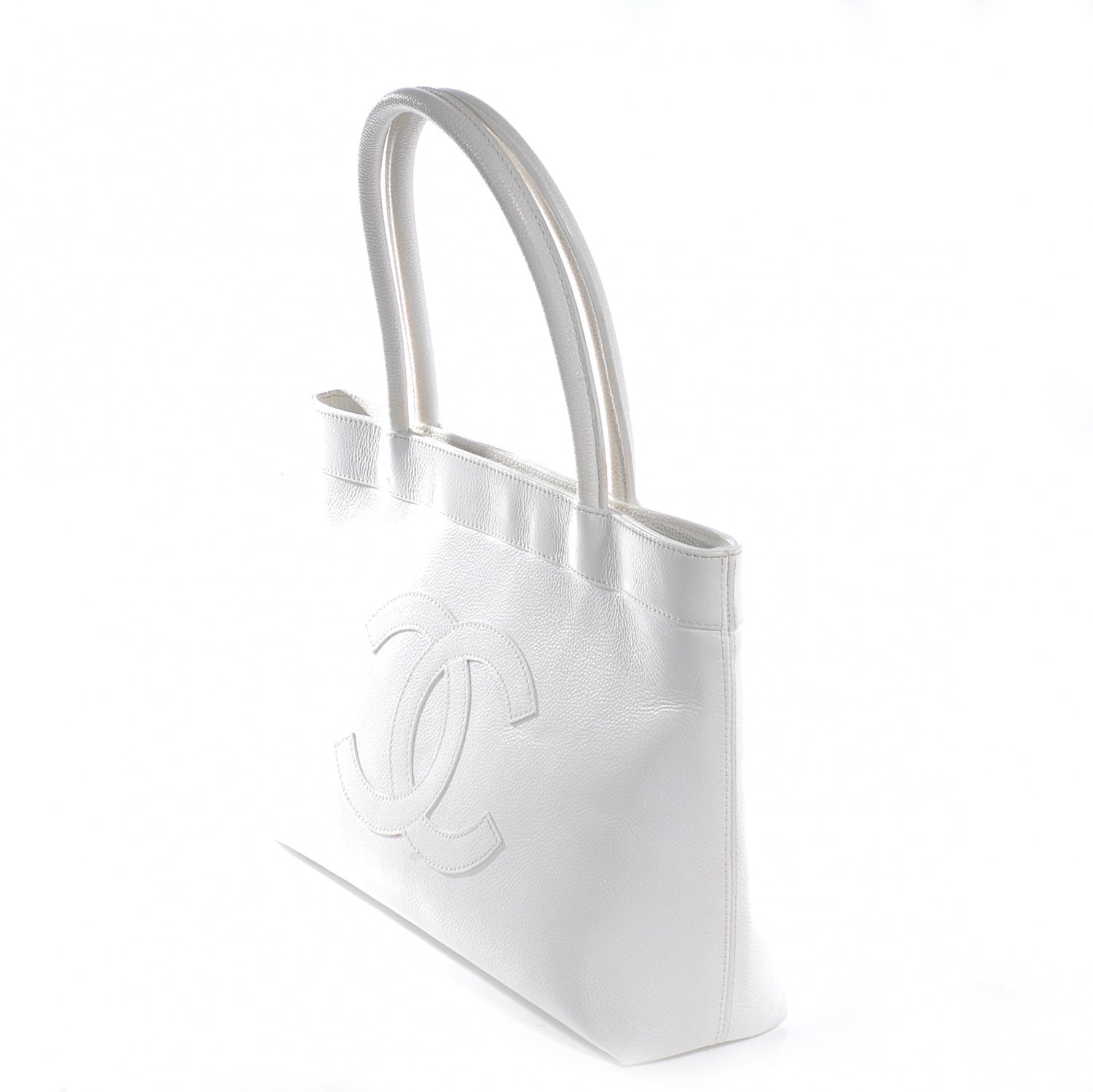 Chanel Caviar Tote White 3 of 7