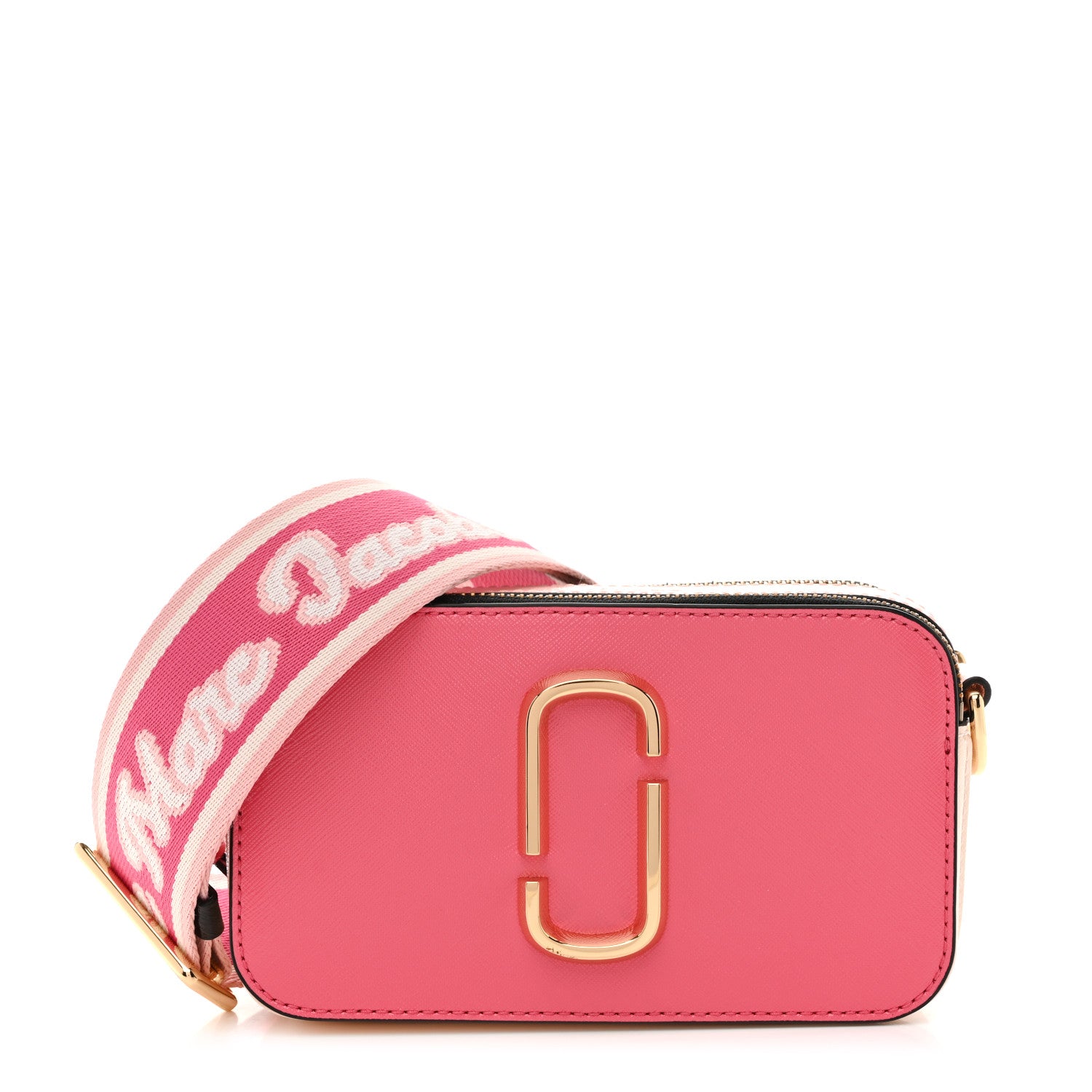Marc Jacobs Saffiano Small Snapshot Camera Bag Pink Multicolor 1 of 12