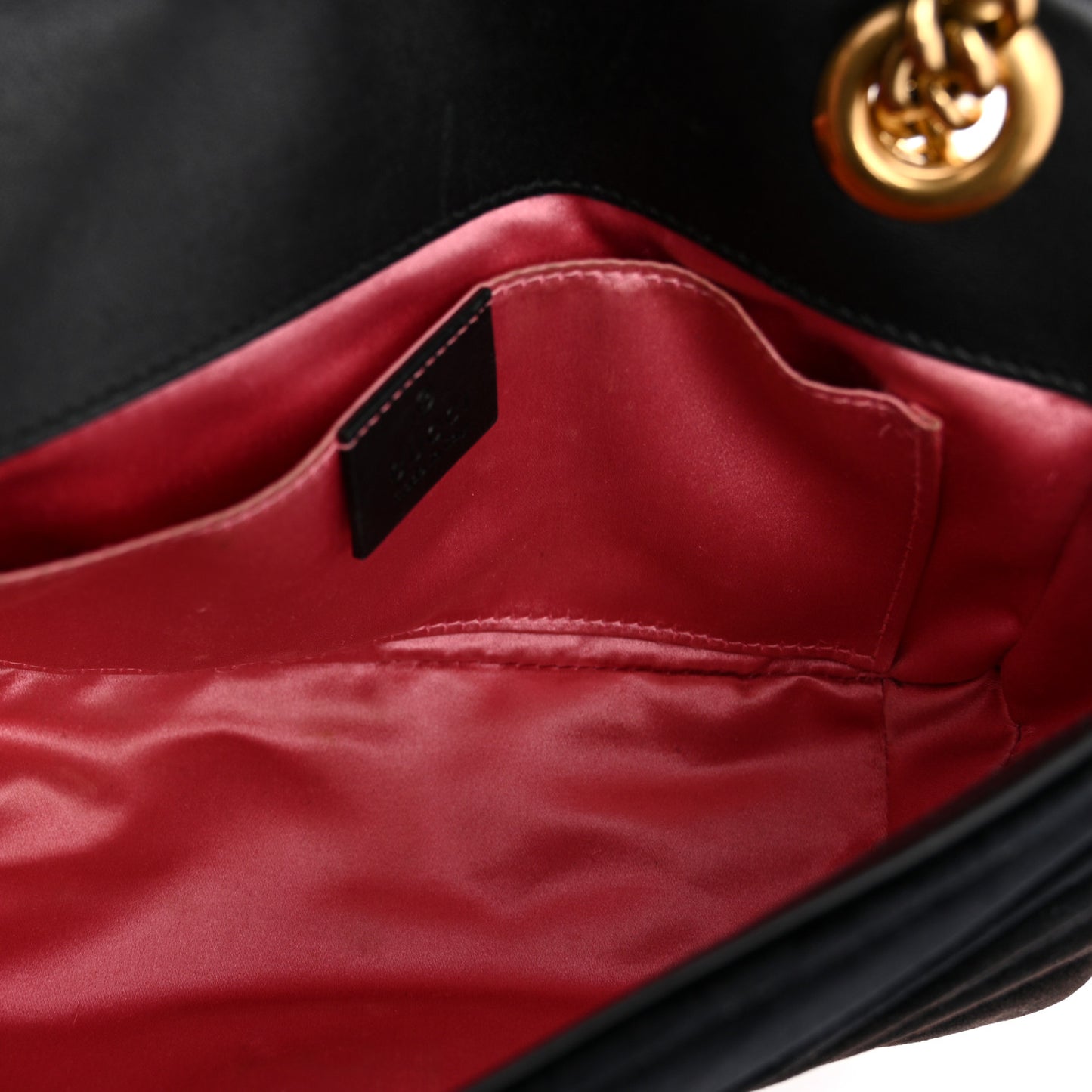 Velvet Matelasse Mini GG Marmont Shoulder Bag Black