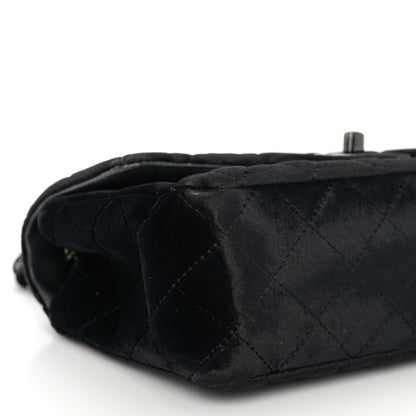 Chanel Velvet Quilted Mini Rectangular Flap So Black 9 of 11