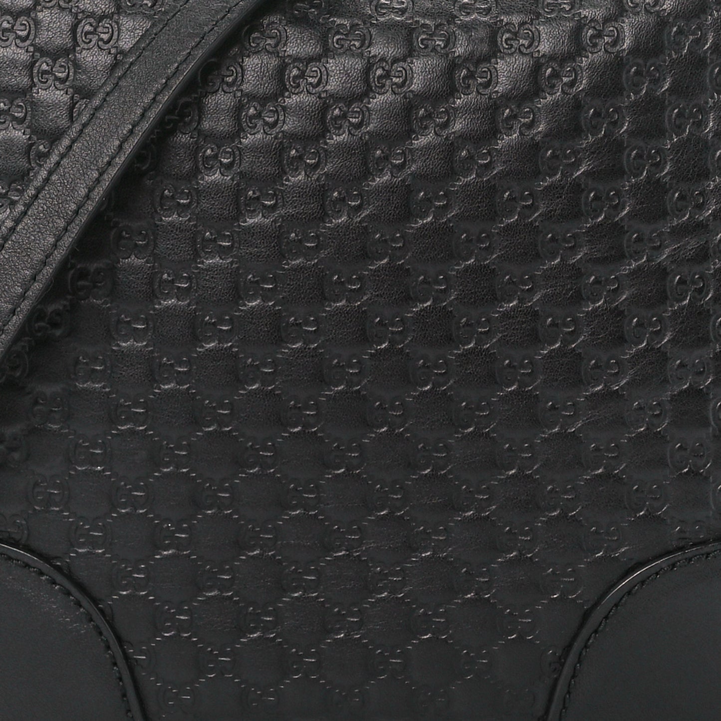Microguccissima Mini Bree Messenger Bag Black