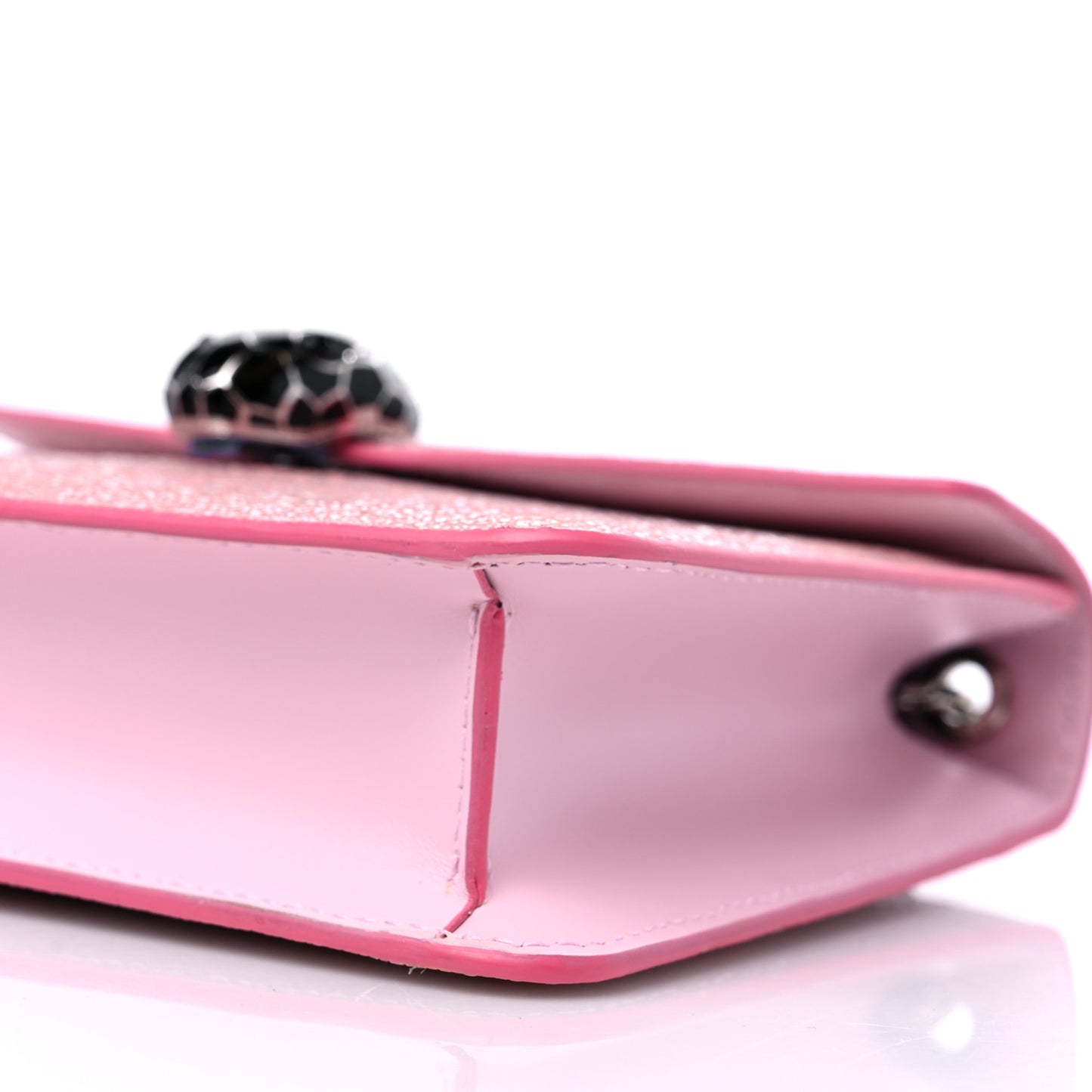 Calfskin Galuchat Serpenti Forever Crossbody Pink