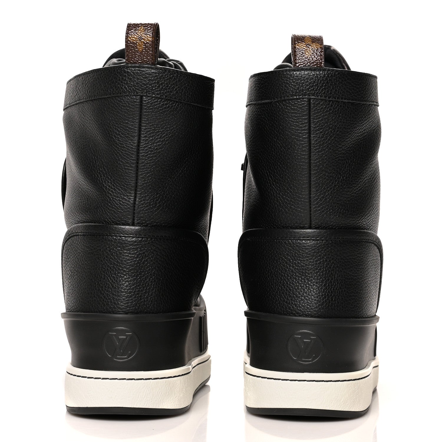 Louis Vuitton Monogram Slalom Flat Half Boots 38 Black 5 of 9